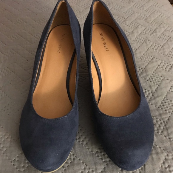 nine west wedge heel shoes